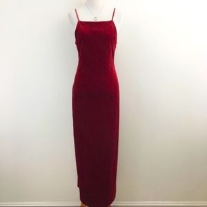 Source Unknown Red Velvet Dress